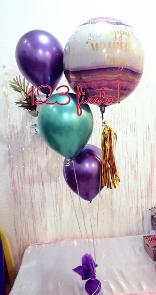 Bouquet dem 3 globos cromados y Orbz (globo esférico) Bouquet dem 3 globos cromados y Orbz (globo esférico)